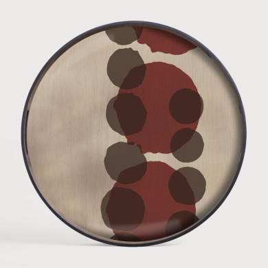 LAYERED round glass tray Ethnicraft