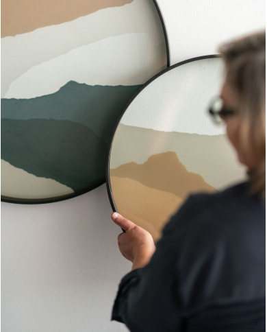 Plateau en verre WABI SABI rond Ethnicraft