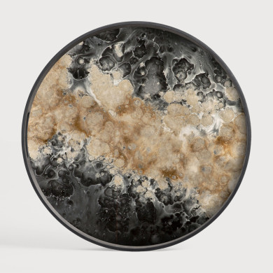 ORGANIC round glass tray Ethnicraft
