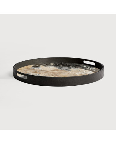 Plateau en verre ORGANIC rond Ethnicraft