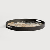Plateau en verre ORGANIC rond Ethnicraft