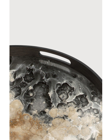 Plateau en verre ORGANIC rond Ethnicraft