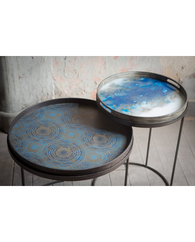 Plateau en verre ORGANIC rond Ethnicraft