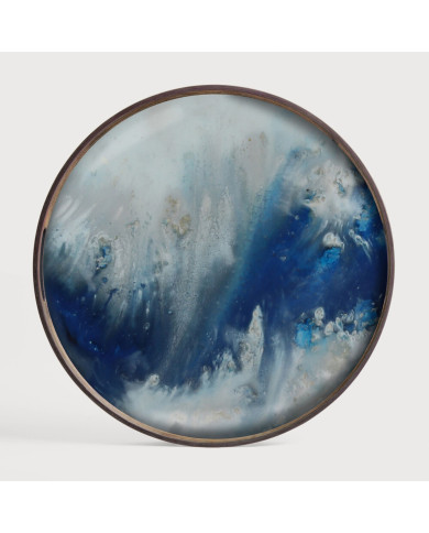 ORGANIC round glass tray Ethnicraft