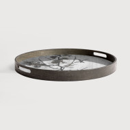 BLOSSOM round glass tray Ethnicraft