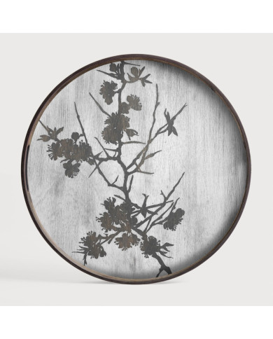 BLOSSOM round glass tray Ethnicraft