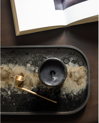 ORGANIC rectangle glass tray Ethnicraft