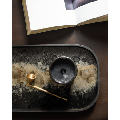ORGANIC rectangle glass tray Ethnicraft