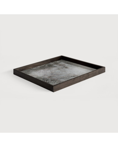 AGED clear square mirror tray Ethnicraft