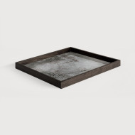 AGED clear square mirror tray Ethnicraft