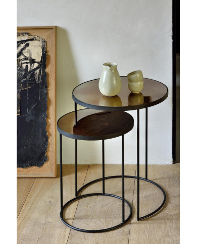 Set de tables d'appoint gigognes miroir NESTING Ethnicraft