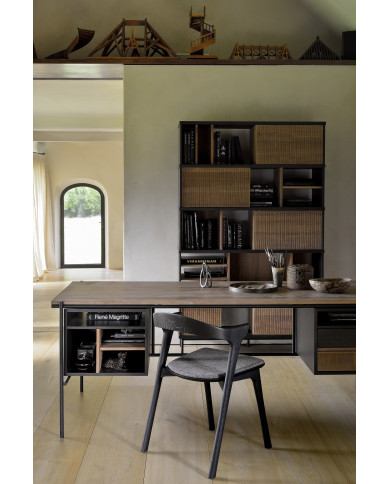 Bureau OSCAR teck avec tiroirs Ethnicraft