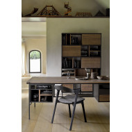 OSCAR teak desk with drawers Ethnicraft