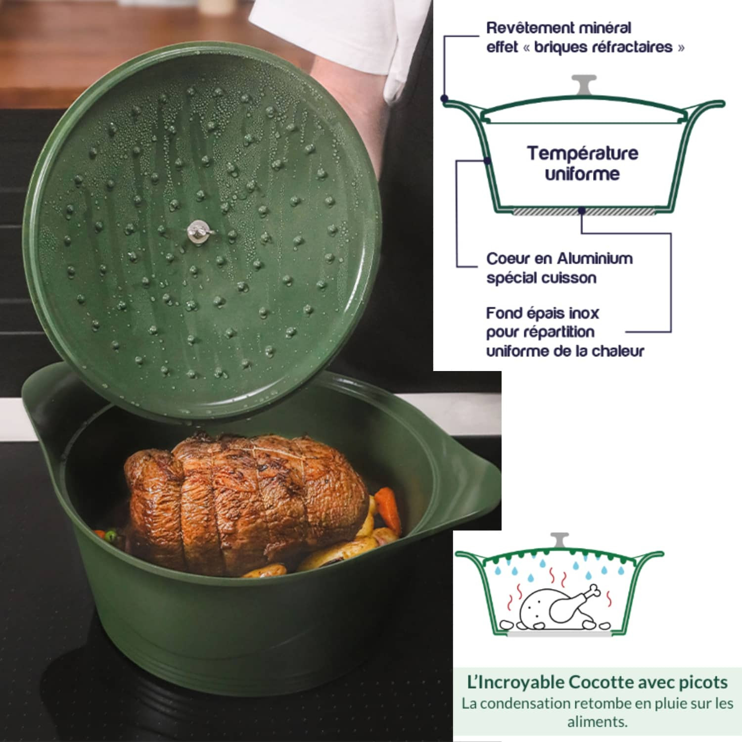 THE INCREDIBLE Cocotte Ø28 cm Cookut