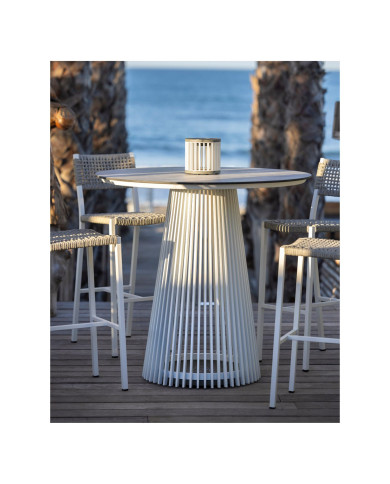 Mange-debout lumineux solaire Ø90cm HALO Les Jardins