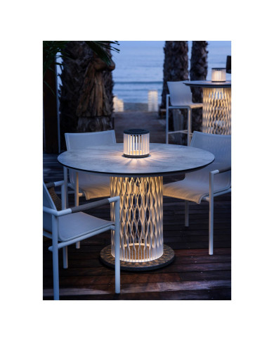 Les Jardins CADIX solar illuminated table Ø110 cm