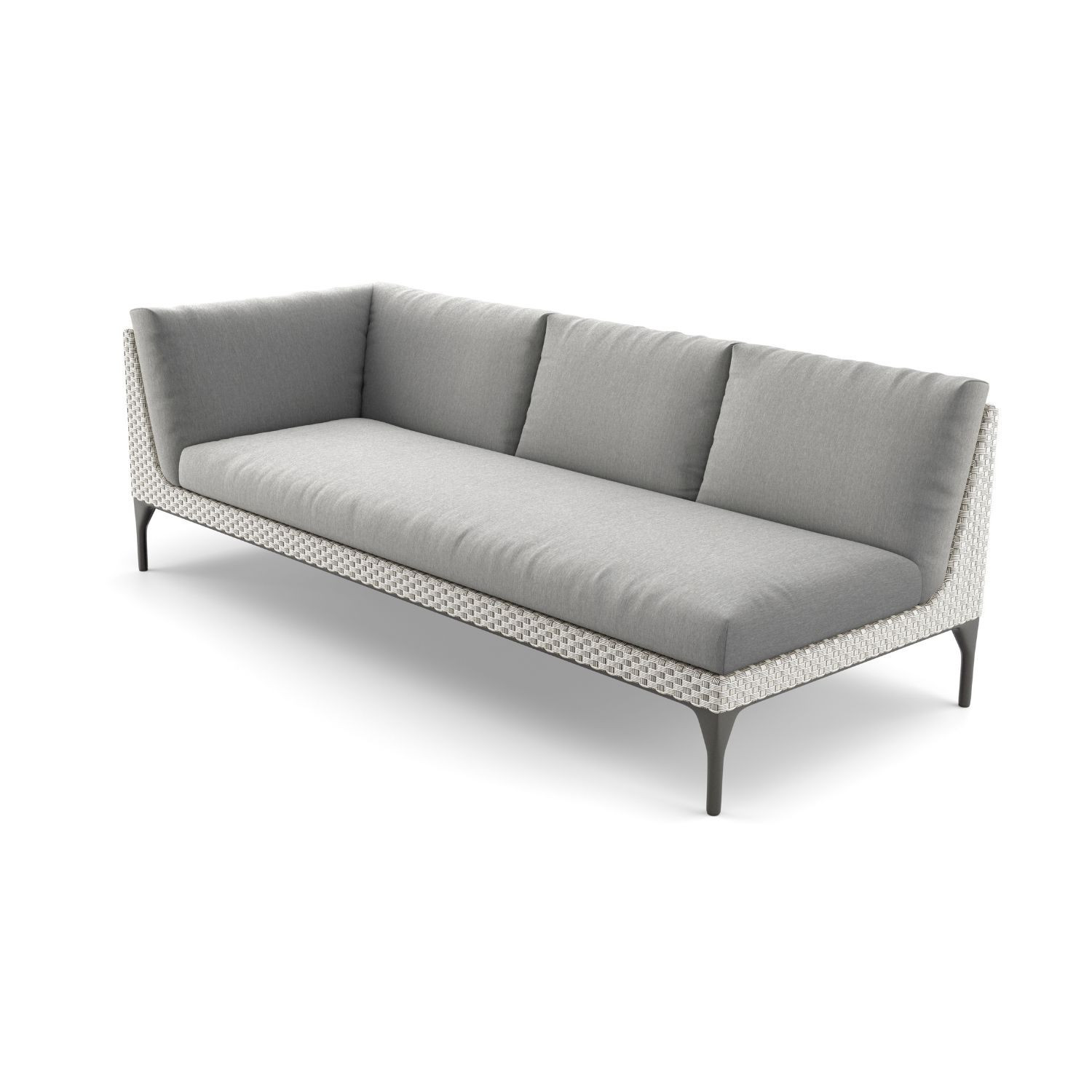 Module droit XXL pour salon MU Dedon
