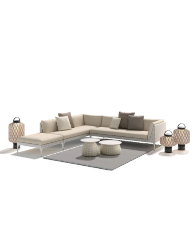 Module droit XXL pour salon MU - Dedon
