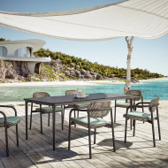 Table de jardin 220 cm BELLMONDE Composite Dedon