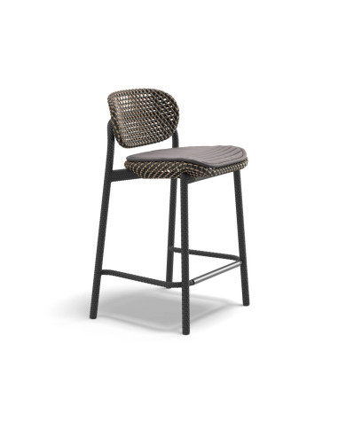 Tabouret de bar h68 cm ROII Tobacco Dedon