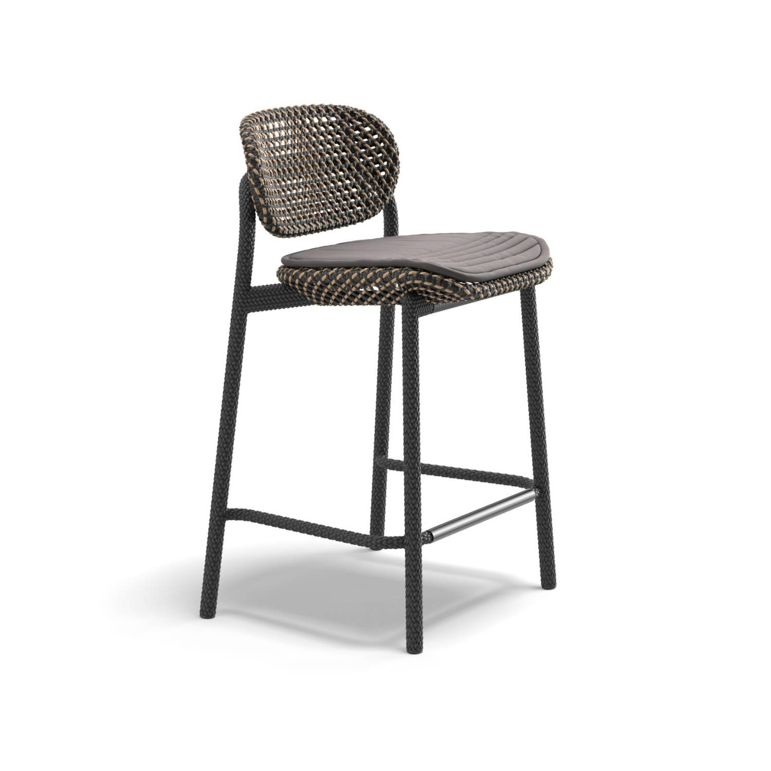 Tabouret de bar h68 cm ROII Tobacco Dedon