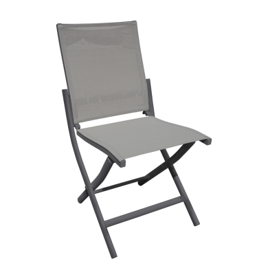 Les Jardins du Sud GENÈVE light grey folding chair
