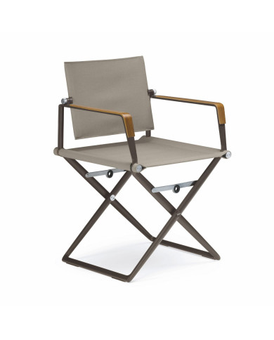 SEAX Armchair teak-finished marine armrest Dedon