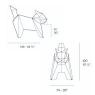 Sculpture ORIGAMI Neko Vondom