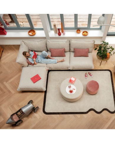 Salon d'angle SUMO BOUCLE RECYCLED Beige Fatboy