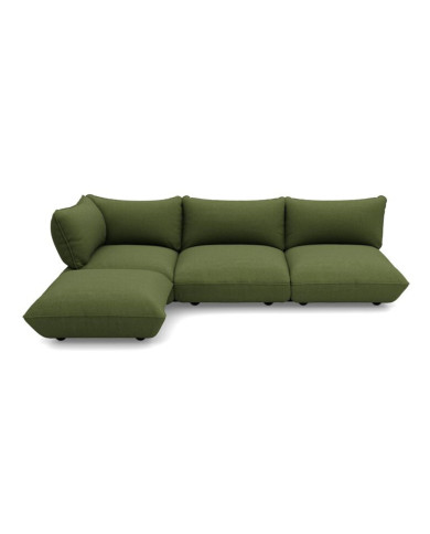 SUMO BOUCLE RECYCLED Leaf Green Corner Sofa Fatboy