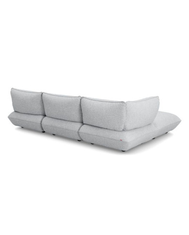 SUMO CORD RECYCLED Light Grey Melange Corner Sofa Fatboy