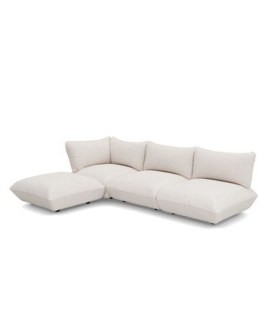 SUMO CORD RECYCLED Soft Creme Corner Sofa Fatboy