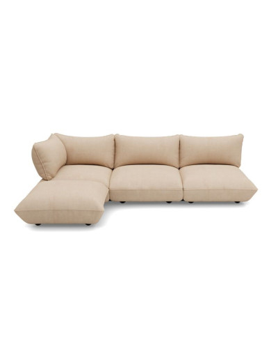 SUMO CORD RECYCLED Beige Corner Sofa Fatboy