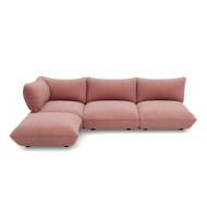 SUMO CORD RECYCLED Soft Pink Corner Sofa Fatboy