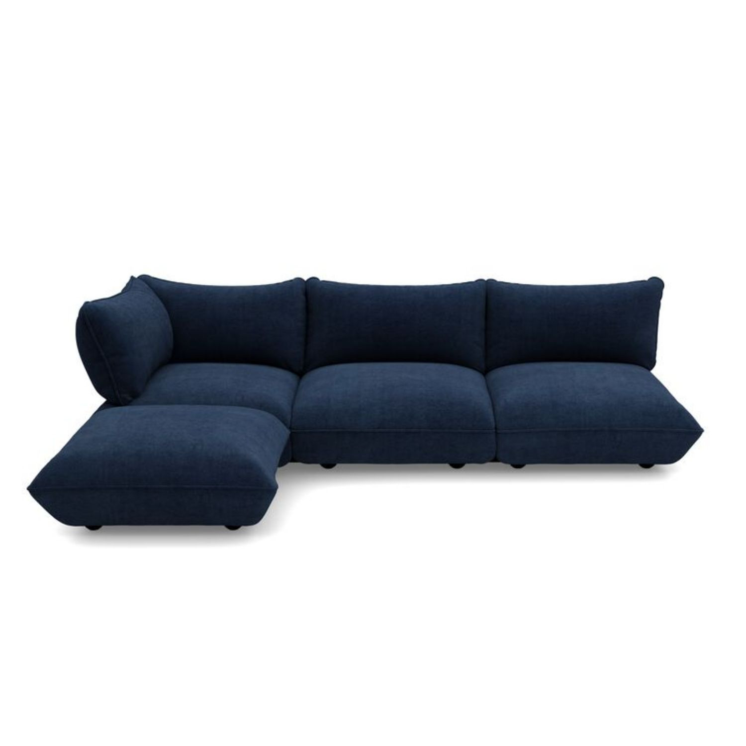 SUMO CORD RECYCLED Deep Blue Corner Sofa Fatboy