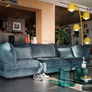 Large SUMO VELVET sofa Petrol Fatboy
