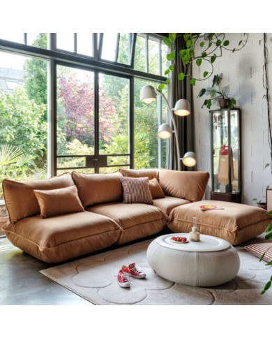 Large SUMO VELVET sofa Almond Fatboy