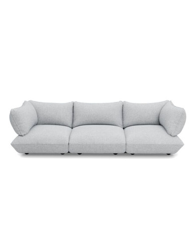 Large SUMO BOUCLE RECYCLED sofa Light Grey Melange Fatboy