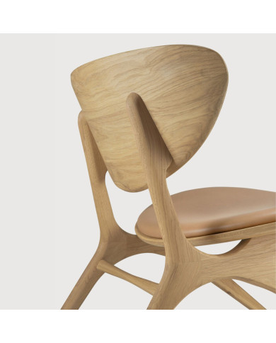 EYE armchair Oak and Sienna Leather Ethnicraft
