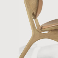 EYE armchair Oak and Sienna Leather Ethnicraft