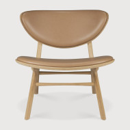 EYE armchair Oak and Sienna Leather Ethnicraft