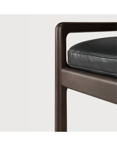 JACK bench Black leather Ethnicraft