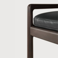 JACK bench Black leather Ethnicraft