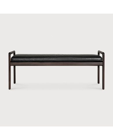 Banc JACK Cuir noir Ethnicraft