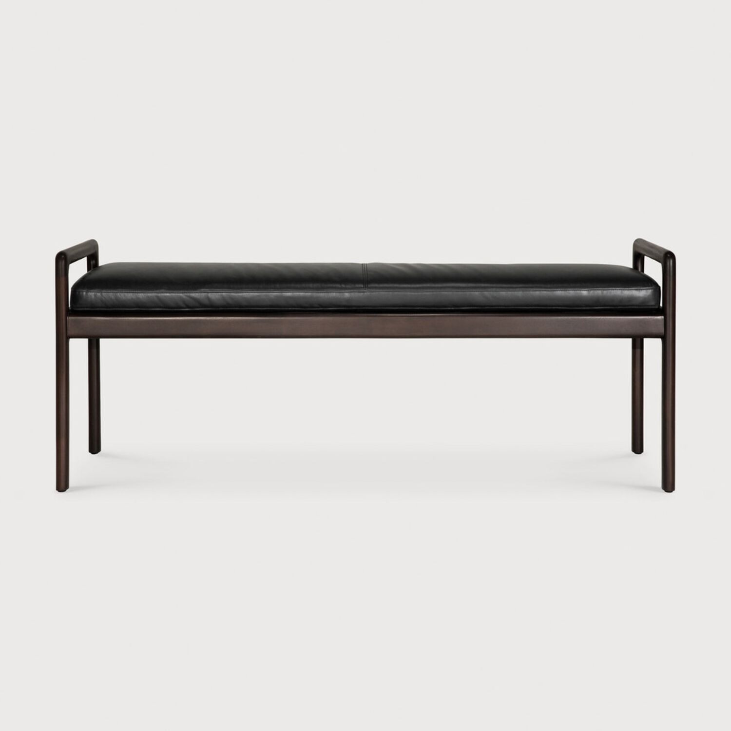 JACK bench Black leather Ethnicraft