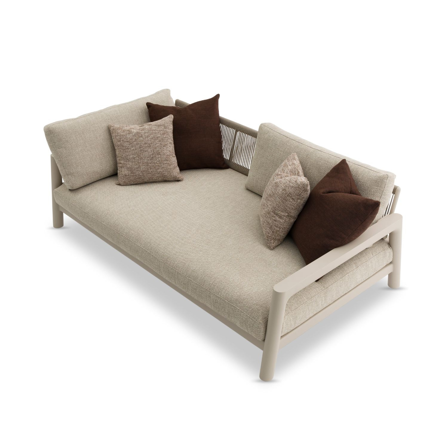 LIDO modular rope and aluminium sofa by Les Jardins du Sud