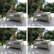LIDO modular rope and aluminium sofa by Les Jardins du Sud