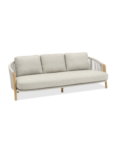 RIVIERA 3-seater teak sofa by Les Jardins du Sud