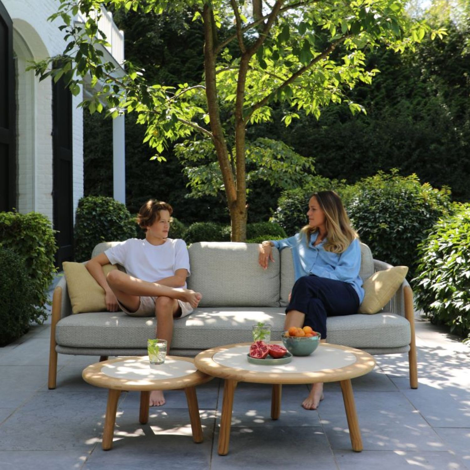 RIVIERA nesting coffee tables by Les Jardins du Sud