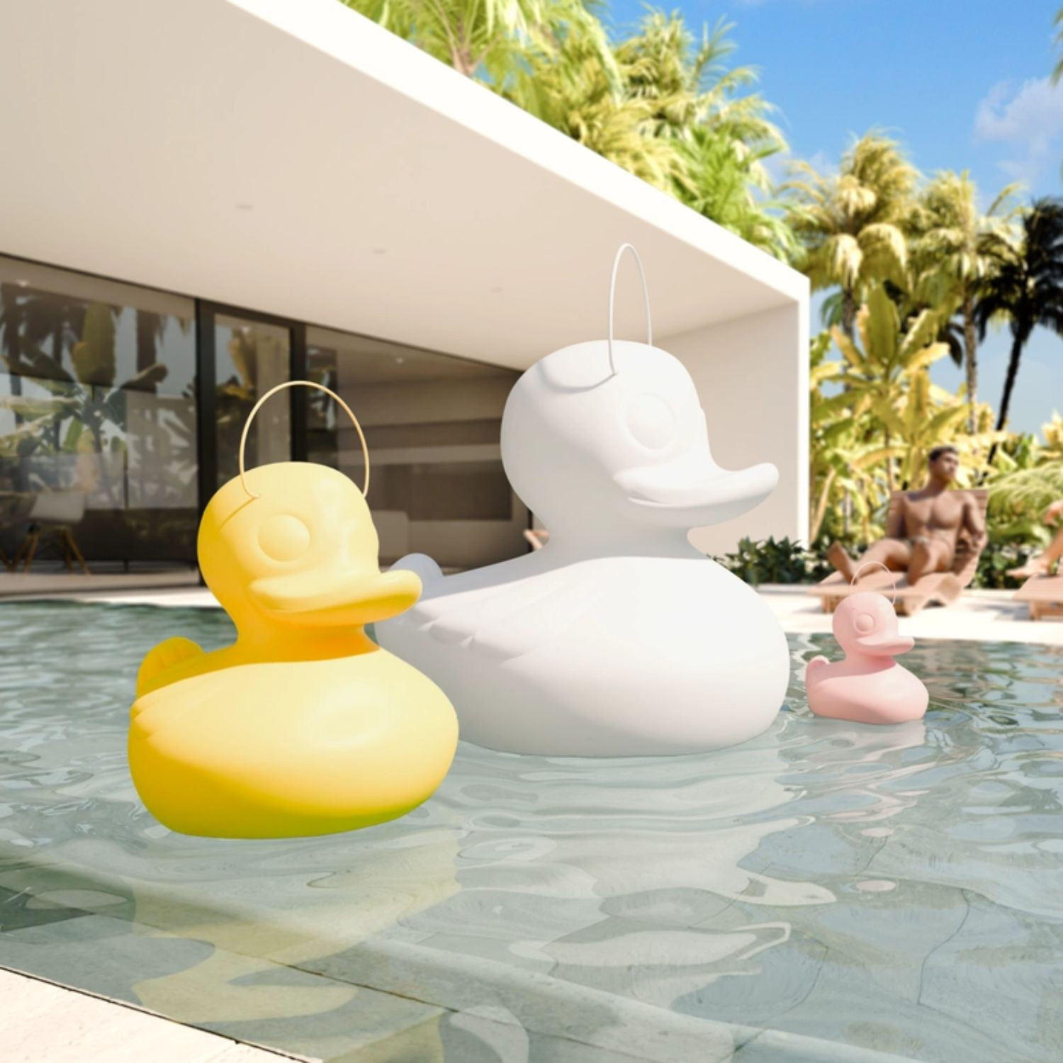 DUCK DUCK floating lamp H54 cm by Goodnight Light